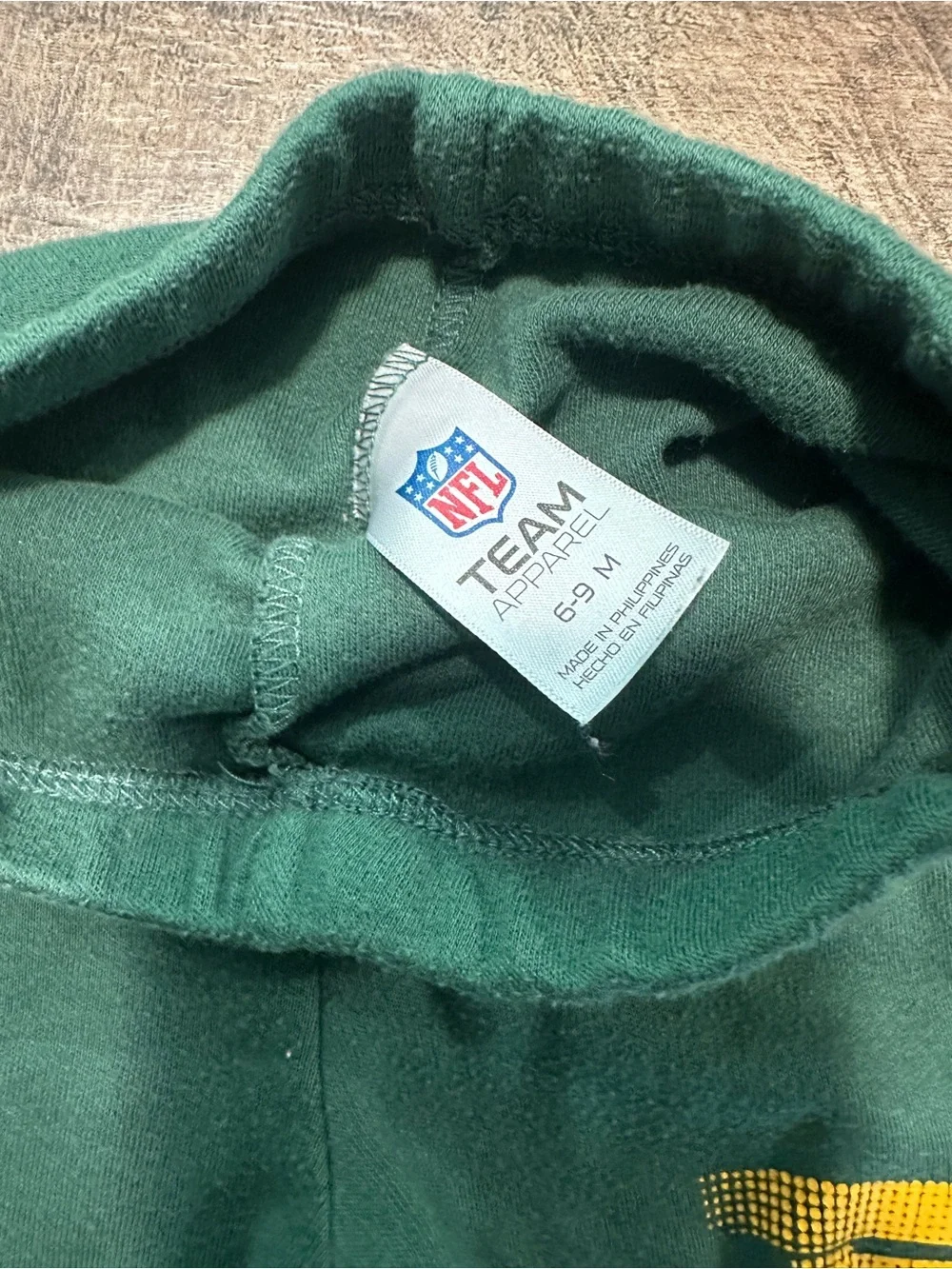 Green Bay Packers Baby Bundle NFL Team Apparel 6–9M/6–12M +FREE Bib & Burp Cloth
